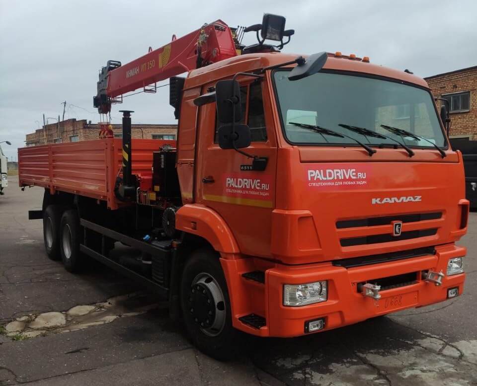 Бортовой автомобиль на шасси КАМАЗ 65115 с КМУ ИНМАН ИТ-150