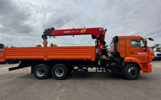 Бортовой автомобиль на шасси КАМАЗ 65115 с КМУ ИНМАН ИТ-150